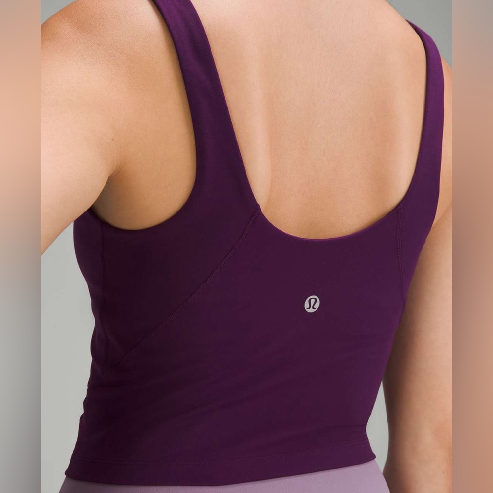 lululemon athletica Plum V-Neck Cropped Tank - Picture 3 of 9